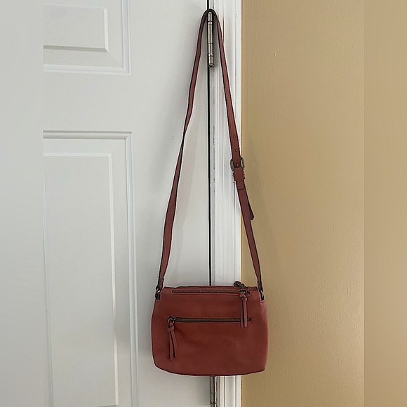 Sonoma Crossbody Purse Rust Red/Brown NWOT - Picture 2 of 16